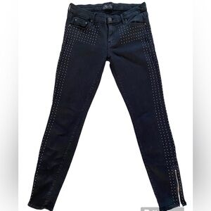 Mother jeans The Ankle Zip Looker size 28 Big Black Stud